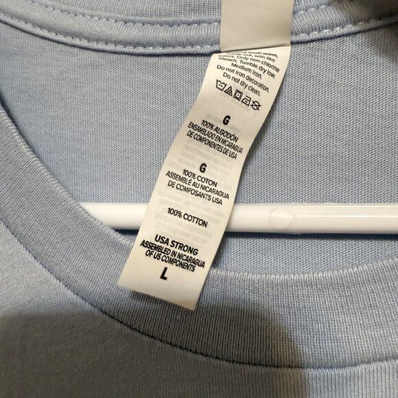 Team Bride T-Shirt Belle Beauty and Beast Large Blue Cotton Short Sleeve - Picture 6 of 7